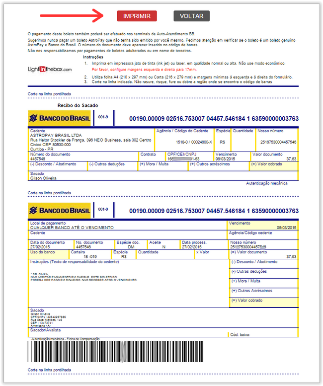 Como Comprar no LightInTheBox e Pagar com Boleto Bancário