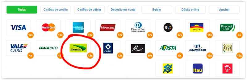 Sites que aceitam o Cartão FortBrasil